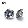 Pierre de diamant moissanite synthétique grise ronde et brillante, 6.5mm, pour bague