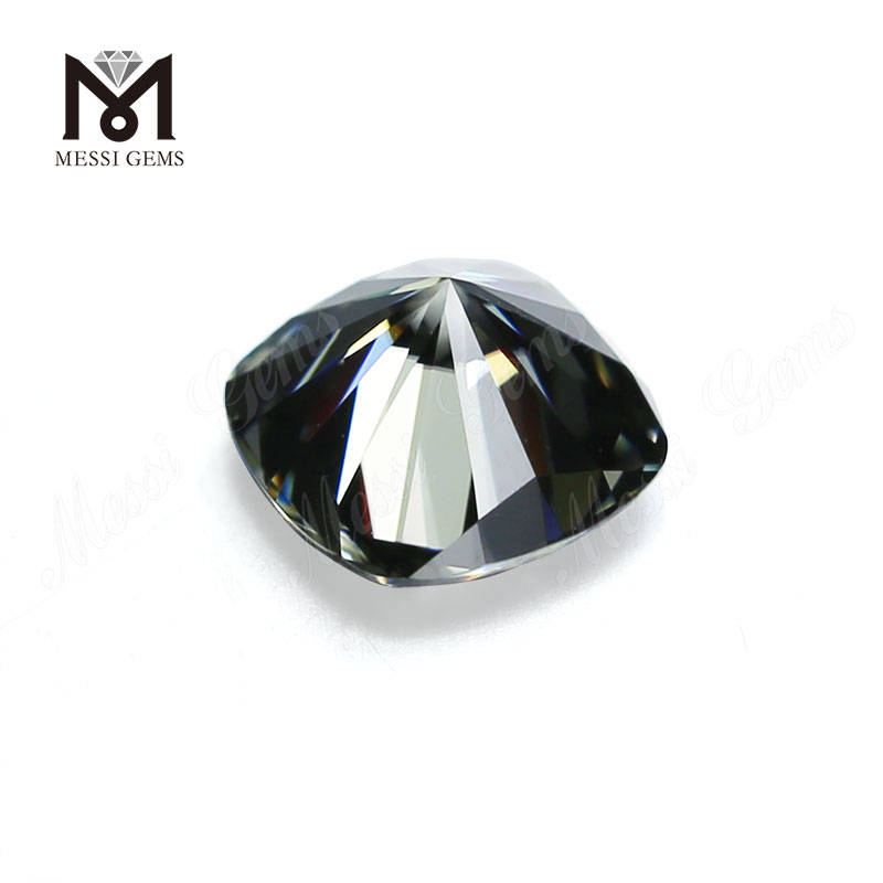 Coussin de diamant de moissanite de prix usine de 8 mm coupé en vrac prix de moissanite gris par carat