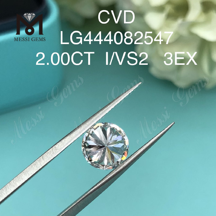 2ct I VS2 RD forme EX Cut Grade diamants de laboratoire en vente