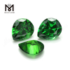 4 * 6 pierres précieuses en vrac en forme de poire verte zircone cubique artificielle