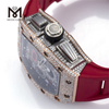 Ensemble de main de marque Iced Out Luxury Vvs Moissanite Watch Custom Design