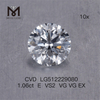 1.06ct E cvd diamant en gros vs EX fabricant de diamants ronds cultivés en laboratoire