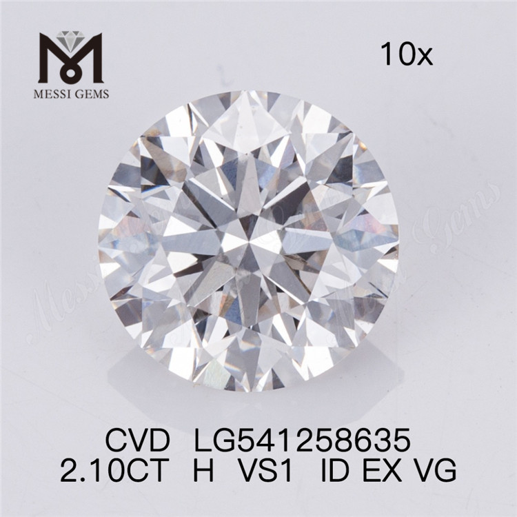 2.10CT H VS1 diamants fabriqués par l'homme RD diamant de laboratoire en vrac prix de gros