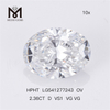 3.69CT G SI1 EX VG OV diamant de laboratoire CVD IGI LG564363347 