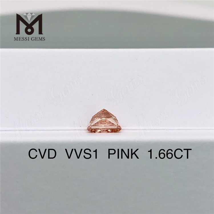 1.66ct synthétique rose SQ laboratoire diamant cvd laboratoire diamants cultivés prix de gros