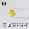 1.51CT FVY VS2 CU VG VG diamant de laboratoire HPHT LG488153588