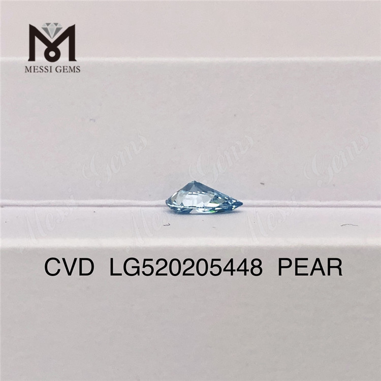 1.06CT POIRE FANCY INTENSE GREENISN BLEU VS1 EX VG diamant de laboratoire CVD LG520205448