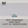 1.01CT FANCY BLUE SI1 BON EX BON prix de gros laboratoire diamant HPHT NF303230007 