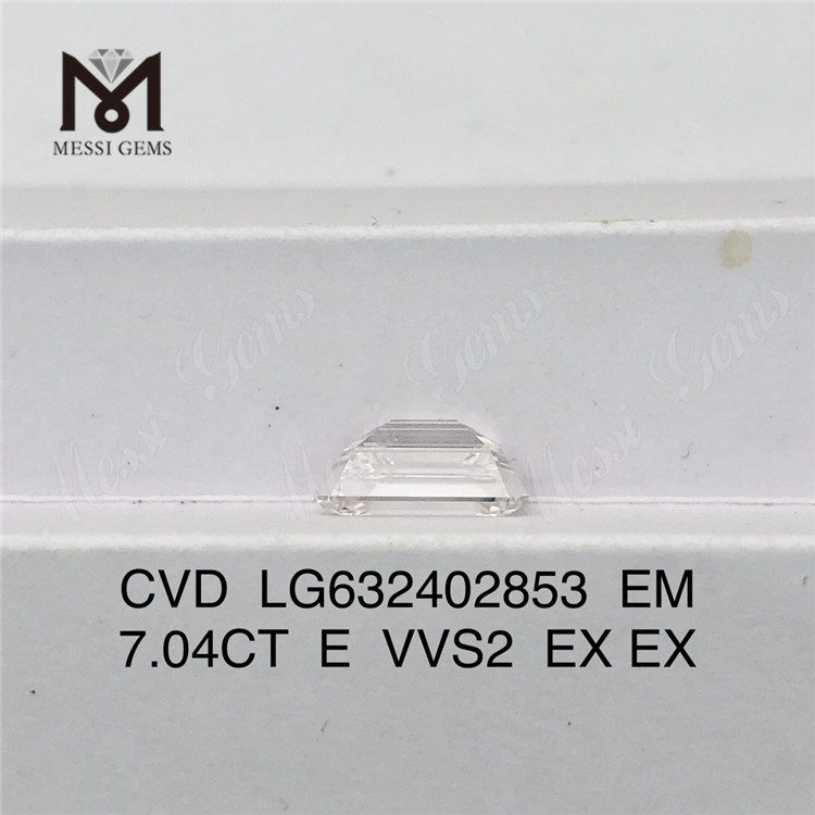 7.04CT EM E VVS2 nouveau diamant CVD LG632402853 丨 Messigems 