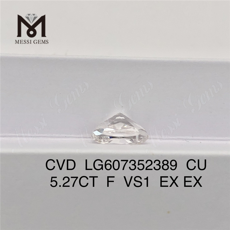 5,27 CT Coussin F VS1 CVD Diamant libre Certifié IGI Élégance durable 丨 Messigems CVD LG607352389