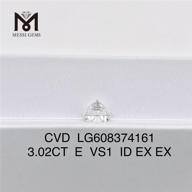 Prix ​​du diamant cvd 3.02CT E VS1 3 carats pour les revendeurs et les créateurs de bijoux 丨 Messigems LG608374161