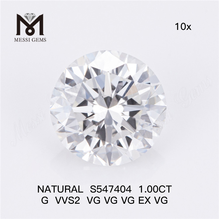 1.00CT G VVS2 VG Boutique de diamants naturels Élevez vos créations de bijoux S547404丨Messigems