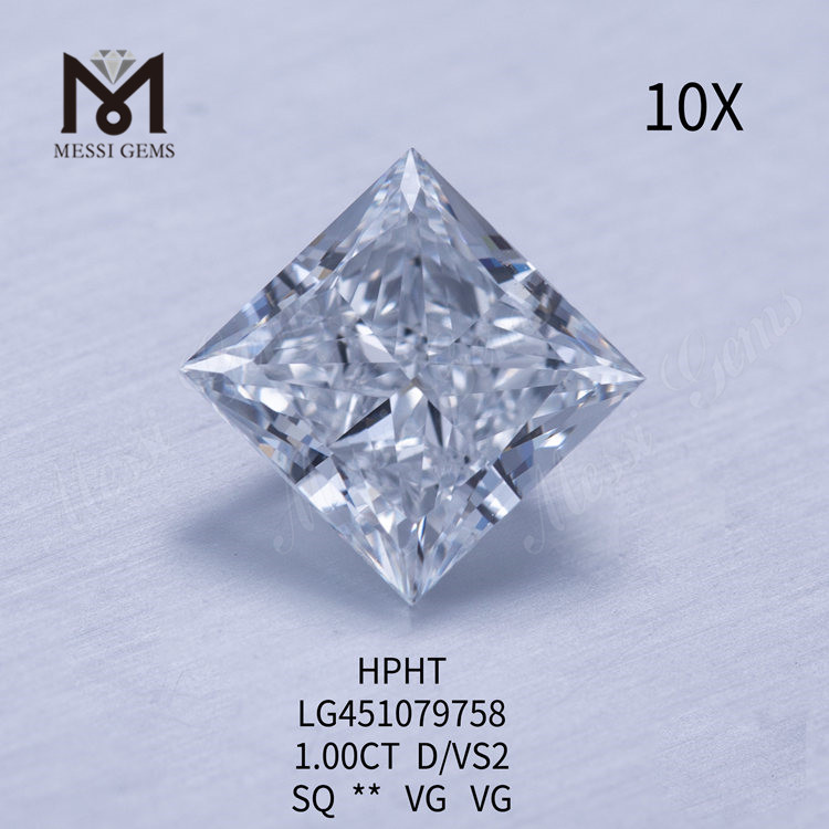 1,00 carat D HPHT VS2 Diamant rond cultivé en laboratoire