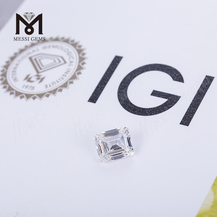 diamants créés par le laboratoire hpht 3,15 carats H VSI1 EX blanc TAILLE ÉMERAUDE hpht