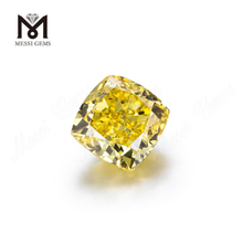 Fancy Vivid Yellow Cushion cut HPHT 2..02ct Diamants cultivés en laboratoire