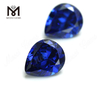 Forme de poire de haute qualité 10x12mm topaze bleue CZ prix de la pierre de zircone cubique