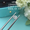 0.56CT D/VS1 coût rond des diamants créés en laboratoire IDEAL EX EX
