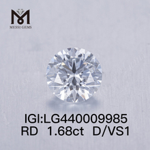 Diamant de laboratoire 1,68 carat D VS1 IDEAL Rond