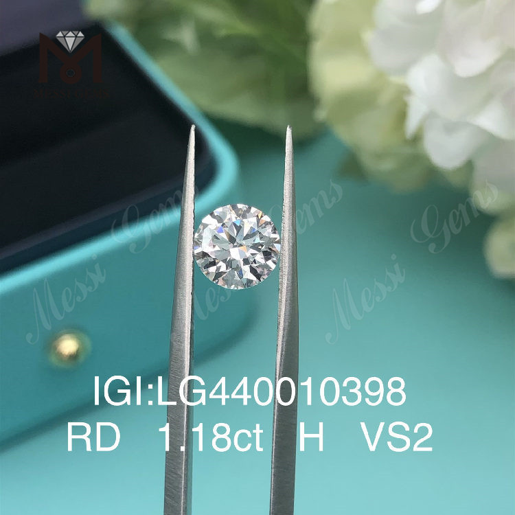 Diamant de laboratoire 1,18 carat H VS2 3EX 