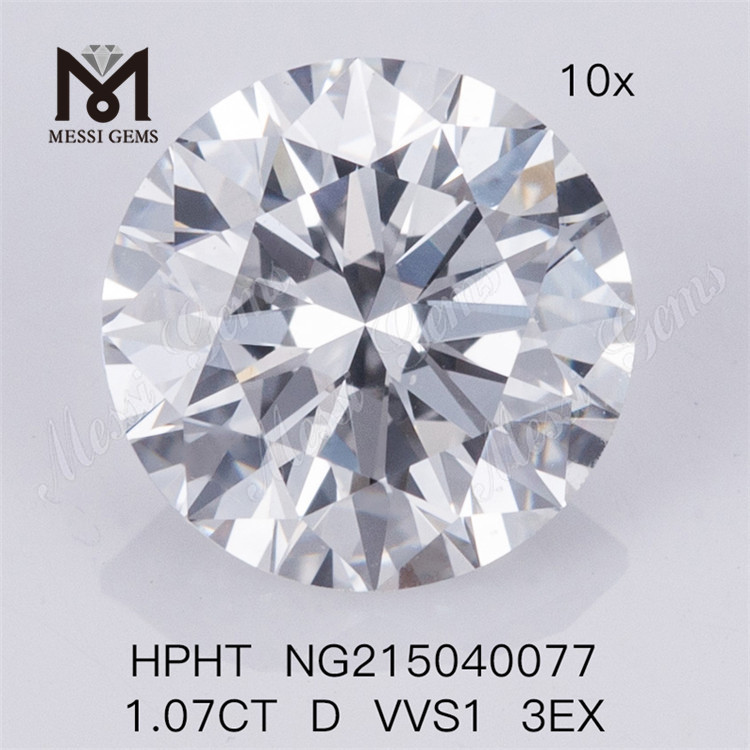 Diamants de laboratoire HPHT 1.07CT D VVS1 3EX RD 
