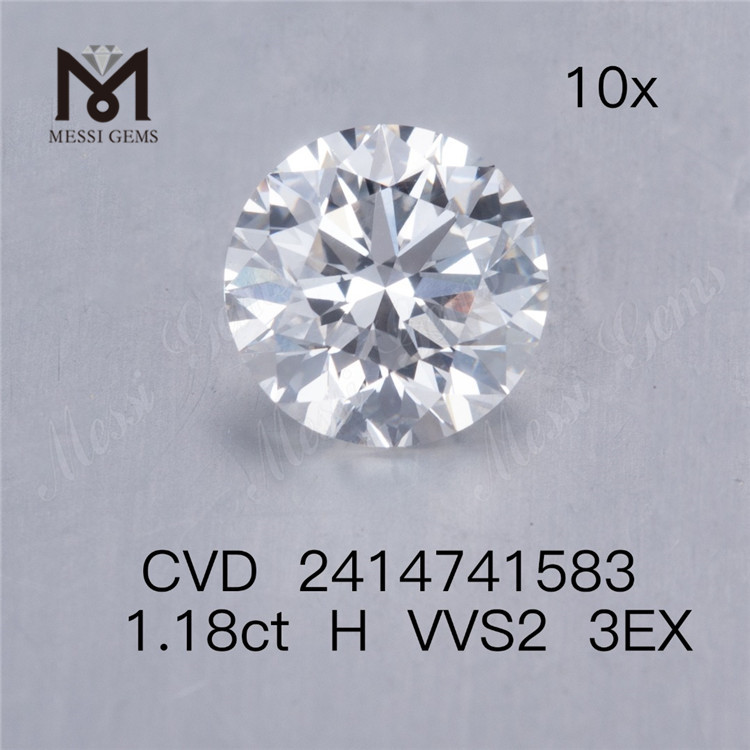 1.18ct H rd lab diamond 3EX vvs acheter des diamants cvd en ligne prix d\'usine