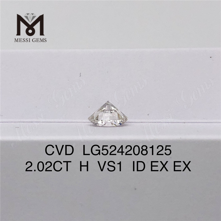 2.02ct H VS1 Round Brilliant Cut IGI Certificate coût des diamants fabriqués par l\'homme