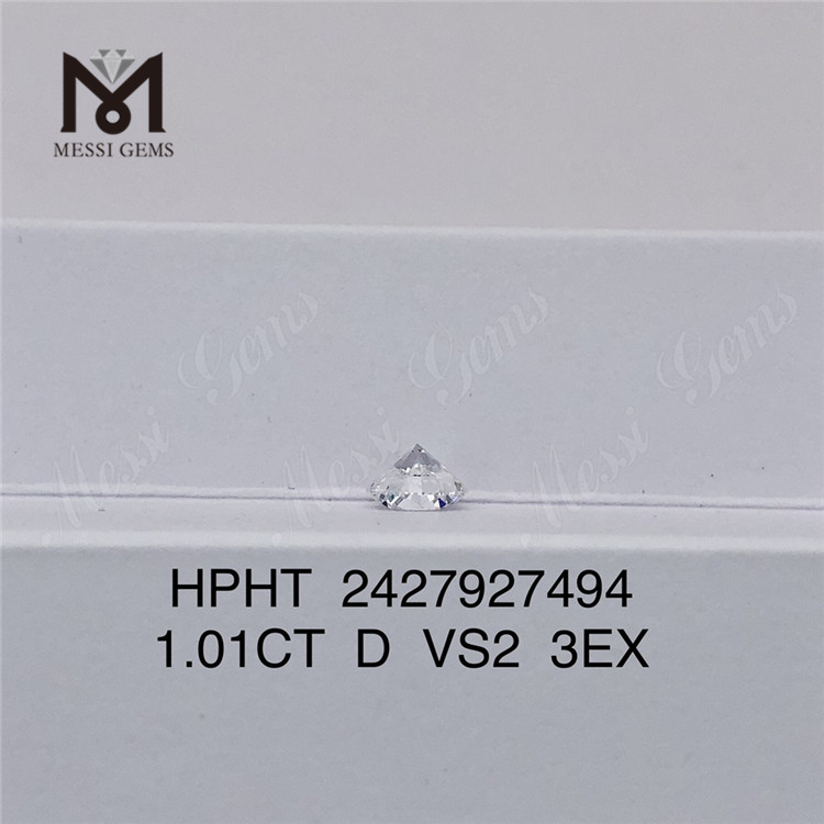 1.01CT D VS2 3EX diamant de laboratoire en vrac rond HPHT