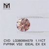 1.11CT FIPINK VS2 CVD fabricants de diamants cultivés en laboratoire IGI LG380994579