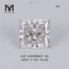 1,82 carat carré de diamants fabriqués par l\'homme carré carré prix favtory de diamant de laboratoire en vrac