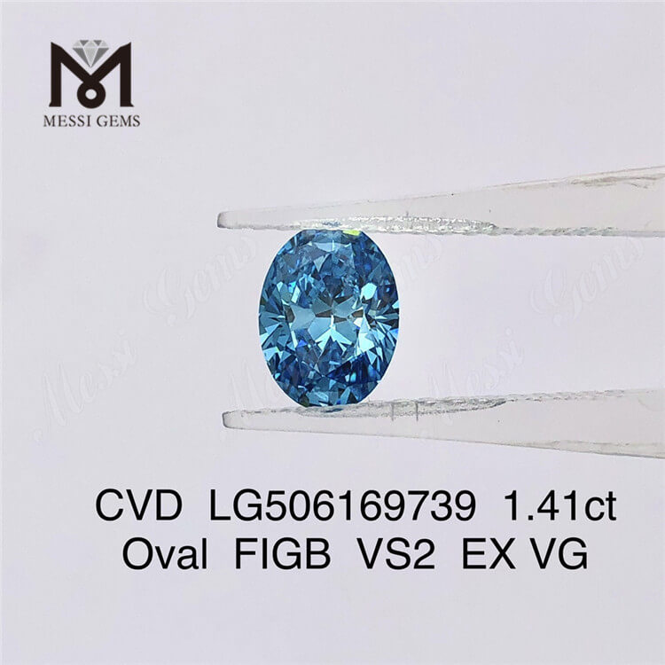 1.41ct OVAL Cut IGI VS2 EX diamant cultivé en laboratoire