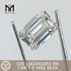 7.04CT EM E VVS2 nouveau diamant CVD LG632402853 丨 Messigems 