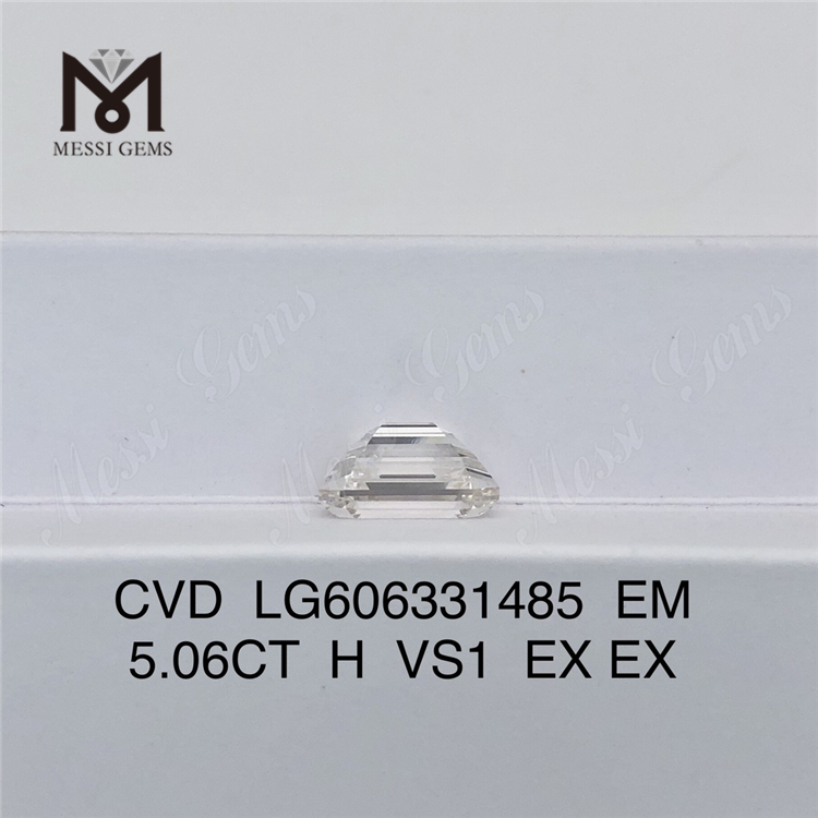 Diamants créés en laboratoire abordables 5,06 CT EM H VS1 Luxe durable certifié IGI 丨 Messigems CVD LG606331485
