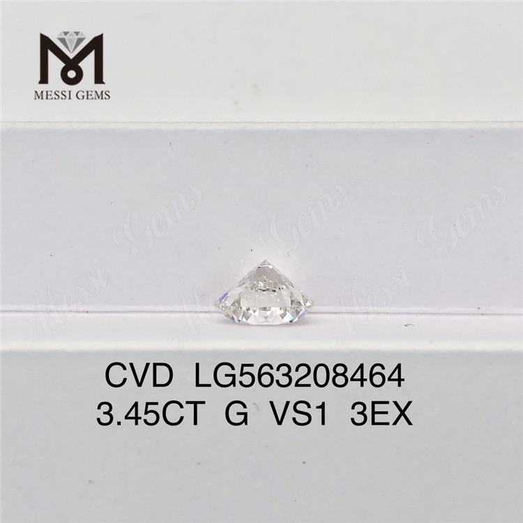3.45CT G VS1 3EX Libérez votre créativité avec les diamants cultivés en laboratoire CVD LG563208464 丨Messigems