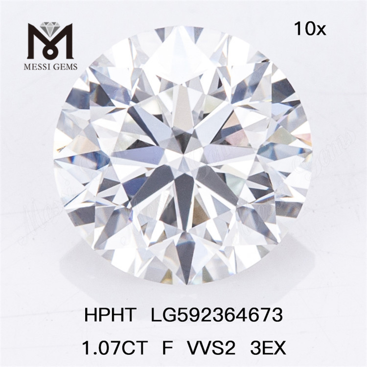 Diamants HPHT cultivés en laboratoire 1,07CT F VVS2 3EX LG592364673