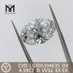 4,59CT D VVS2 EX EX OV 4,5ct CVD Diamant en vrac LG595394635