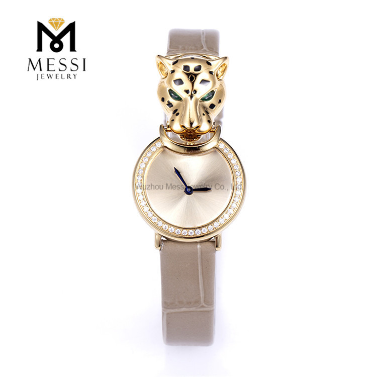 Montres distinctives léopard moissanite pour femmes