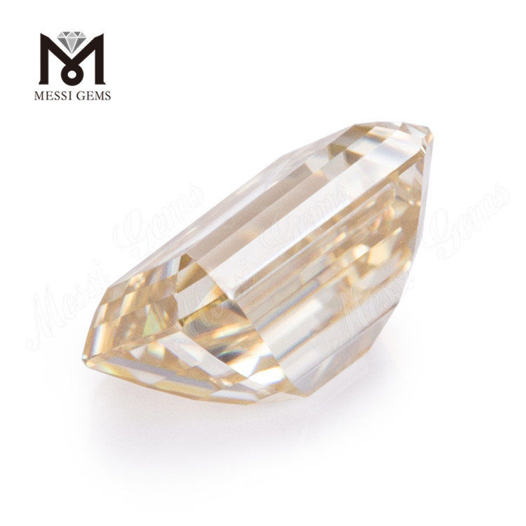 9 * 11mm Émeraude lâche moisanite jaune acheter des diamants moissanite en vrac