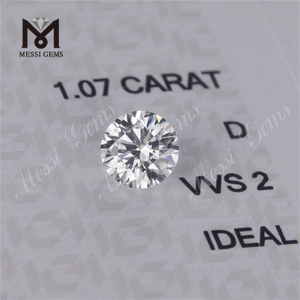 IDÉAL synthétique 1,07 ct VVS par carat prix grande taille laboratoire grwon D hpht cvd diamant