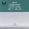 Diamants de laboratoire 1,01 carat D VS1 HPHT TAILLE PRINCESSE