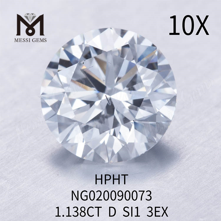 1.138ct D SI1 Vente en gros de diamants de laboratoire en vrac EX CUT en gros