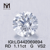 1.11 carat G VS2 Round BRILLIANT IDEAL 2EX diamant cultivé en laboratoire 1 carat