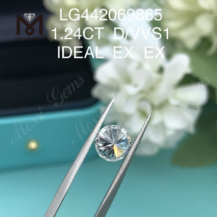 1,24 carat D VVS1 Round Brilliant magasin de diamants cultivés en laboratoire
