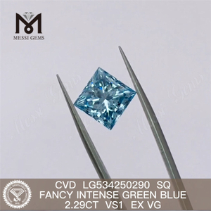 2.29CT VS1 SQ lab Diamonds Green Blue CVD lab Diamonds en vente LG534250290 