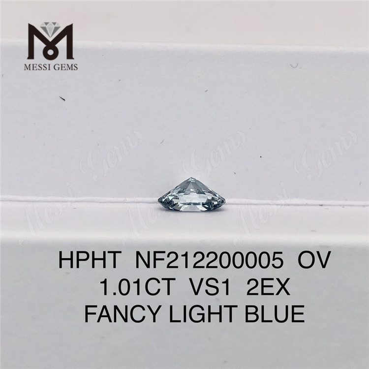 NF212200005 OV 1.01CT VS1 2EX FANTAISIE BLEU CLAIR Lab Diamonds HPHT