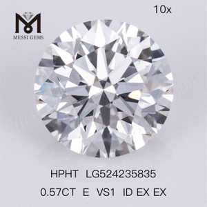 0,57 Ct E VS1 Lab HPHT diamant synthétique diamant rond en gros