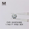1.14ct F lab diamant VVS 3EX cvd diamant en vente