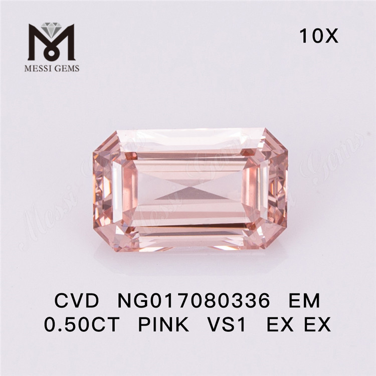NG017080336 EM 0.50CT ROSE VS1 EX EX CVD diamant de laboratoire