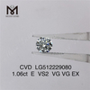 1.06ct E cvd diamant en gros vs EX fabricant de diamants ronds cultivés en laboratoire