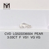 3.03CT F VS1 VG VG CVD Laboratoire Diamant PS 