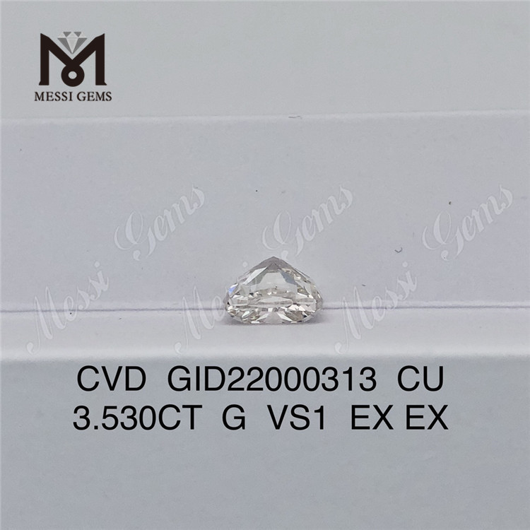 3.53CT G cvd lab diamant Forme de coussin en vrac diamants fabriqués par l\'homme en stock